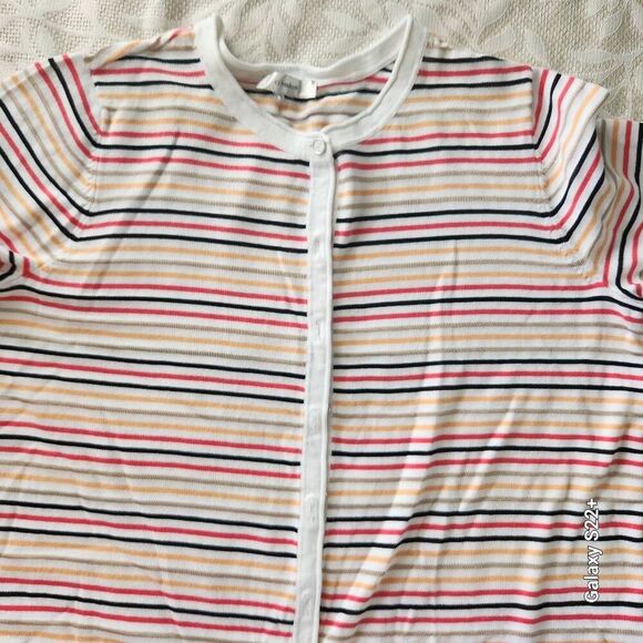 C17 CJ Banks button-up knit short sleeved cardigan - Picture 6 of 7